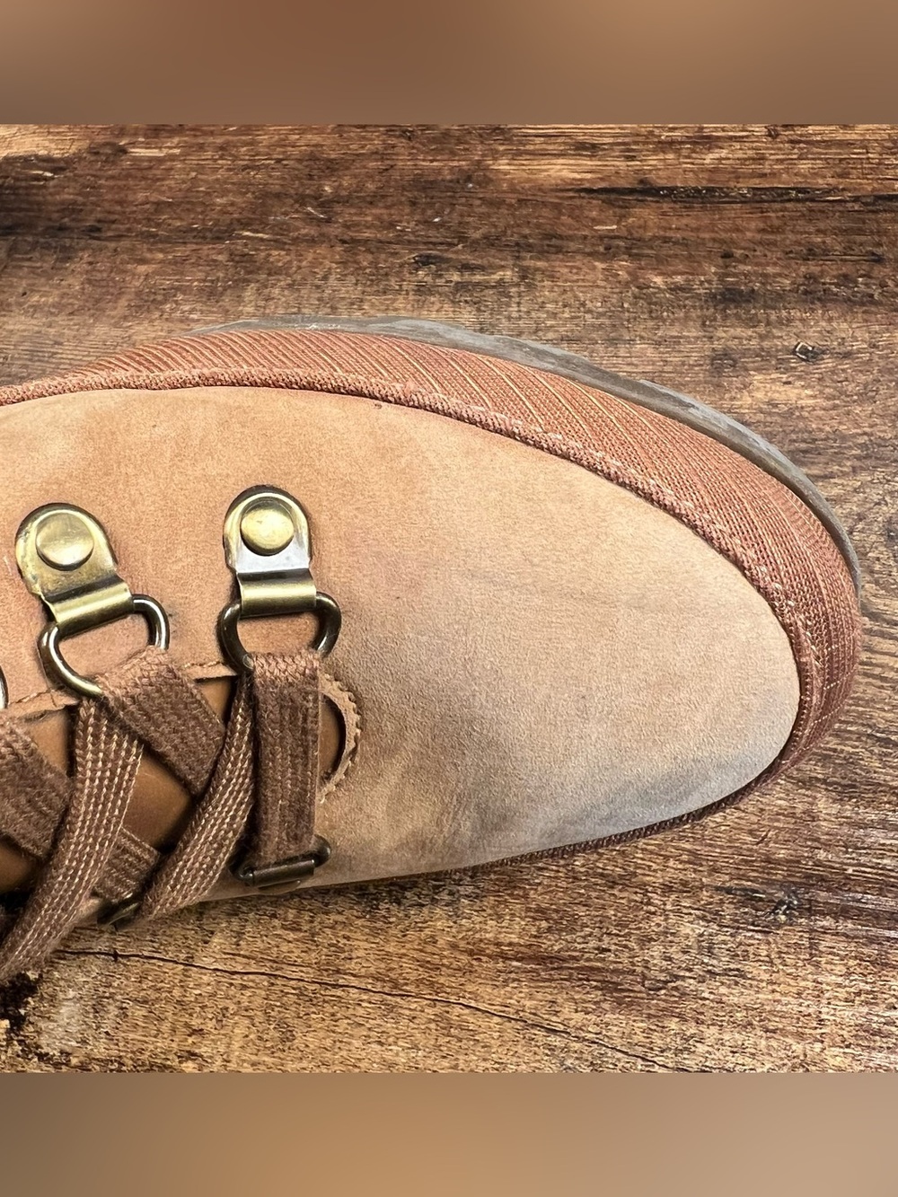 Vionic Spencer Boots Tan Chunky Waterproof Leather Hiker Combat Ankle Zip 8.5 - Picture 11 of 13